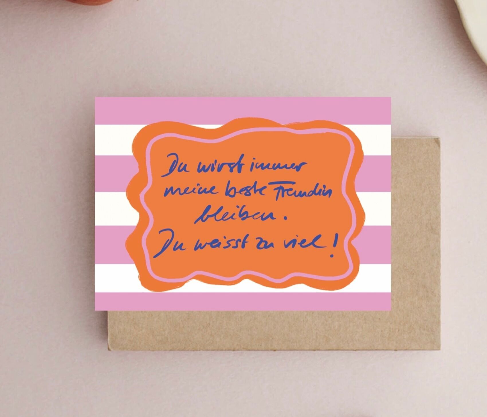 Best friend postcard