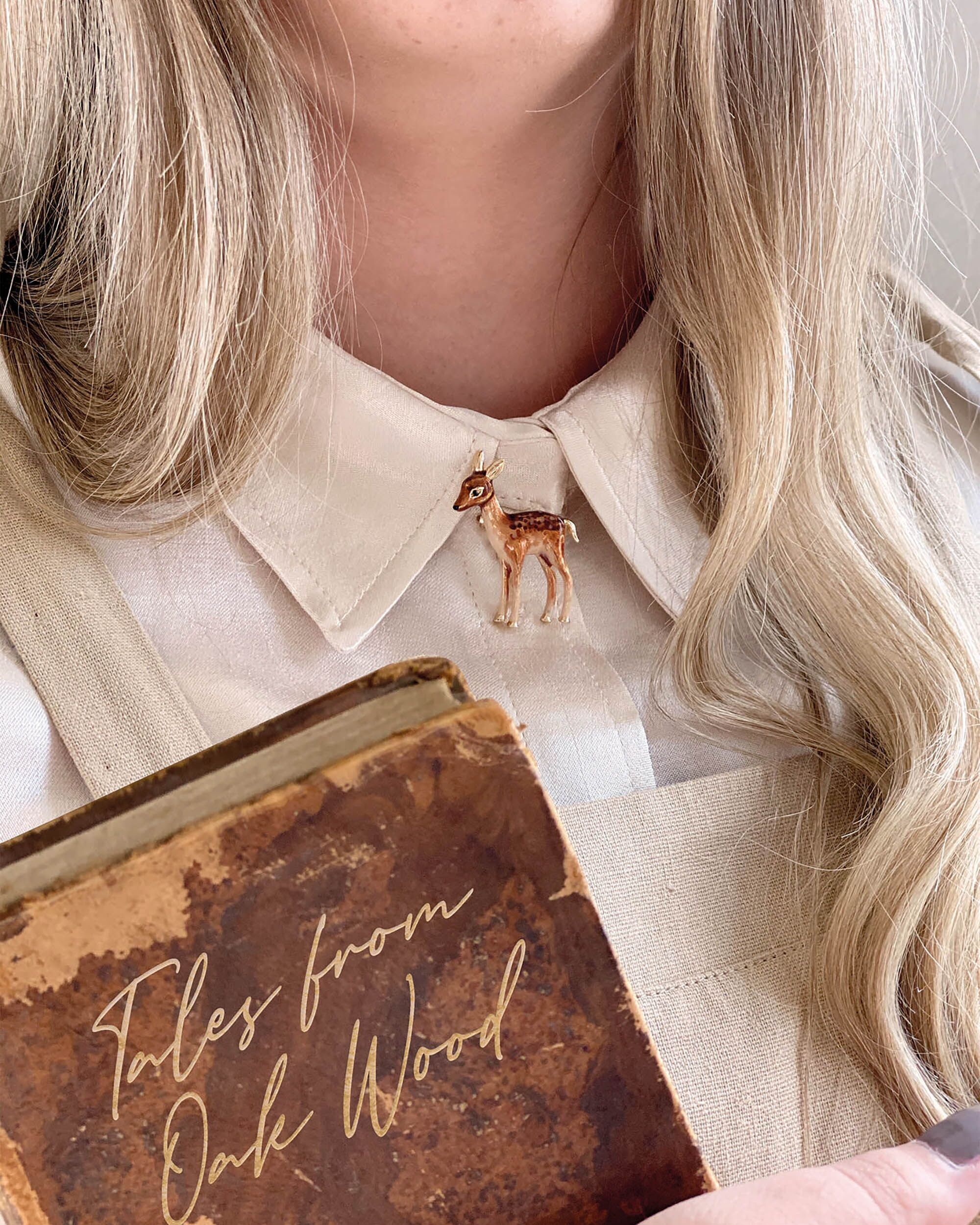 Spilla Cerbiatto Smaltato