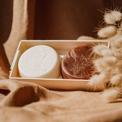 Exfoliating duo / goat's milk soap