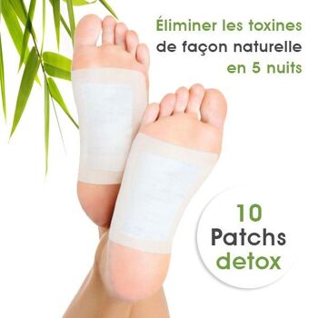 DETOX FOOT PADS : Lot de 10 Patchs Détox plantaire pour Eliminer les Toxines par les Pieds 7