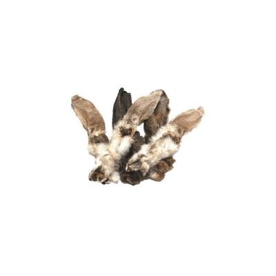 Niki Natural Barf Oreilles de lapin avec collations en fourrure pour chiens