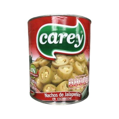 Piments Jalapeño en rondelles (Nachos) - Carey  -  800 g
