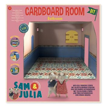 Maison de poupée DIY pour enfants - Salle de bain en carton - The Mouse Mansion 1