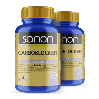 SANON Carblocker 90 cápsulas de 550 mg Pack 2