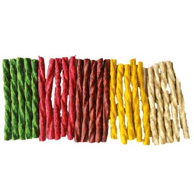 Bones Munchy Twisted Mixed Color Snack for Dogs