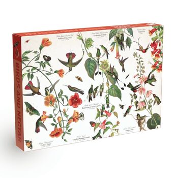 Oiseaux et Nectar Puzzle vintage 1000 pièces par Penny Puzzle 1