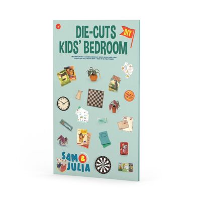 Casa de muñecas DIY para niños - Dormitorio infantil troquelado - The Mouse Mansion