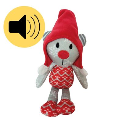 Soft toy for dog - XMas Tartan Bear