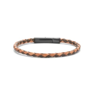 Multi Brown Braided Leather Bracelet