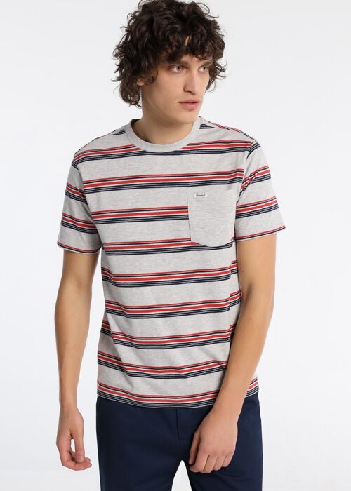 BENDORFF -T-Shirt Short Sleeve Woven Stripe Pocket | 123469