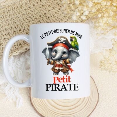 Taza infantil "pequeño elefante pirata"