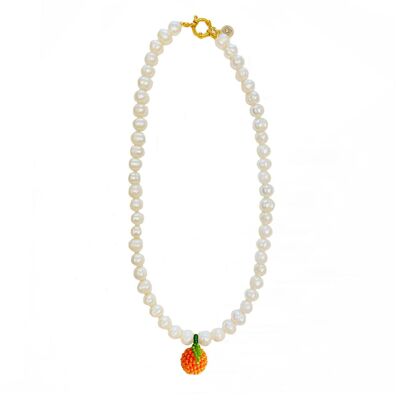 Sunset Glow Pearl Necklace