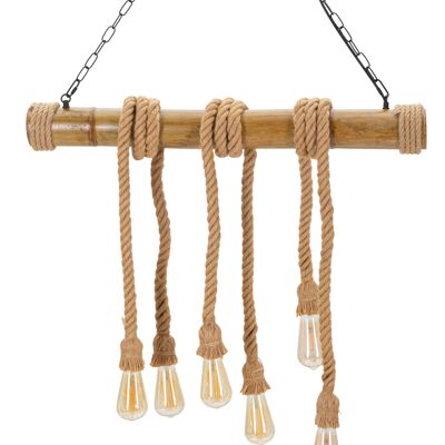 CEILING LAMP BAMBOO/ROPE CM 80X15X120 D1712250000