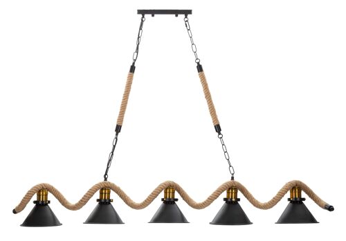 CEILING LAMP CUP/ROPE 5 LIGHTS CM 130X20X80 D1712220005