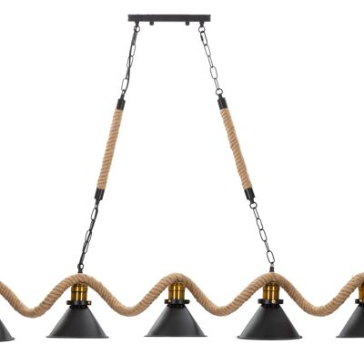 CEILING LAMP CUP/ROPE 5 LIGHTS CM 130X20X80 D1712220005