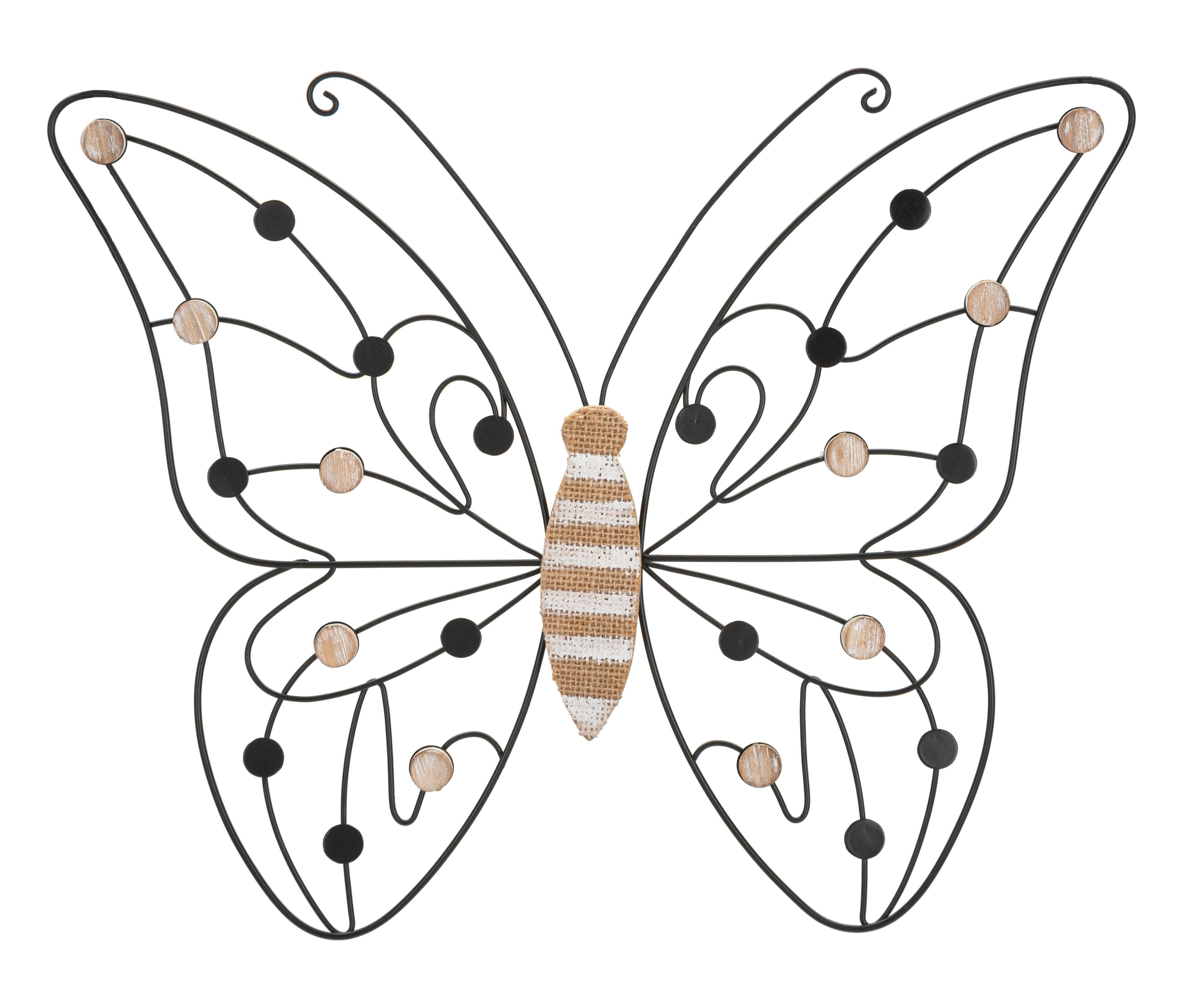 PANNELLO DA PARETE FERRO/LEGNO FARFALLA CM 39,5X1,5X33,5 MIN 2 D323670000