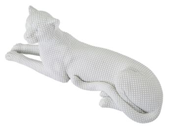 LÉOPARD BLANC CM 38X12,5X15,3 D011635000B 3