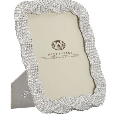 PHOTO FRAME BEAD SILVER CM 20X2X25.3 D372290003