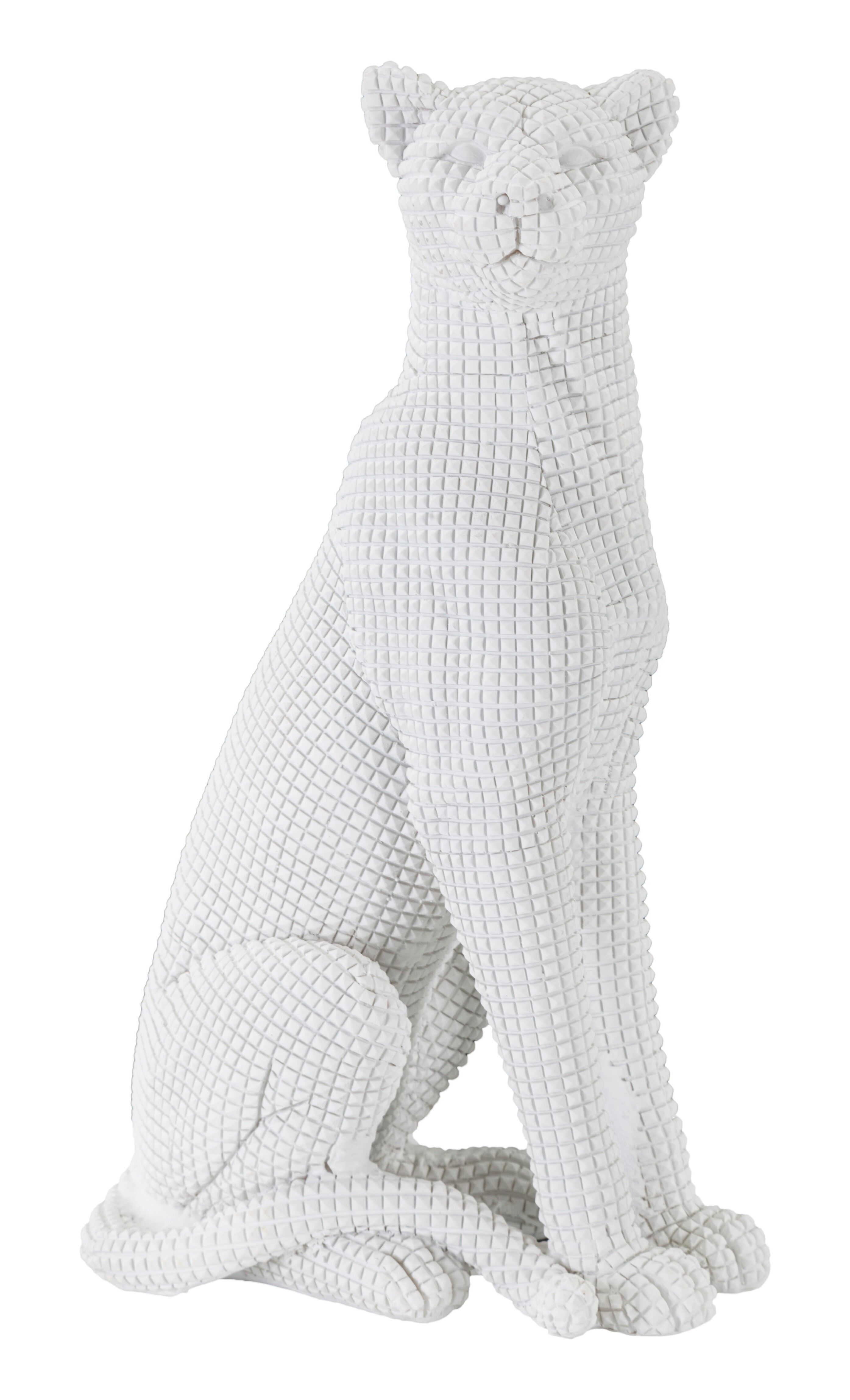 SEDUTA LEOPARDO BIANCO CM 15X10X27 D011634000B