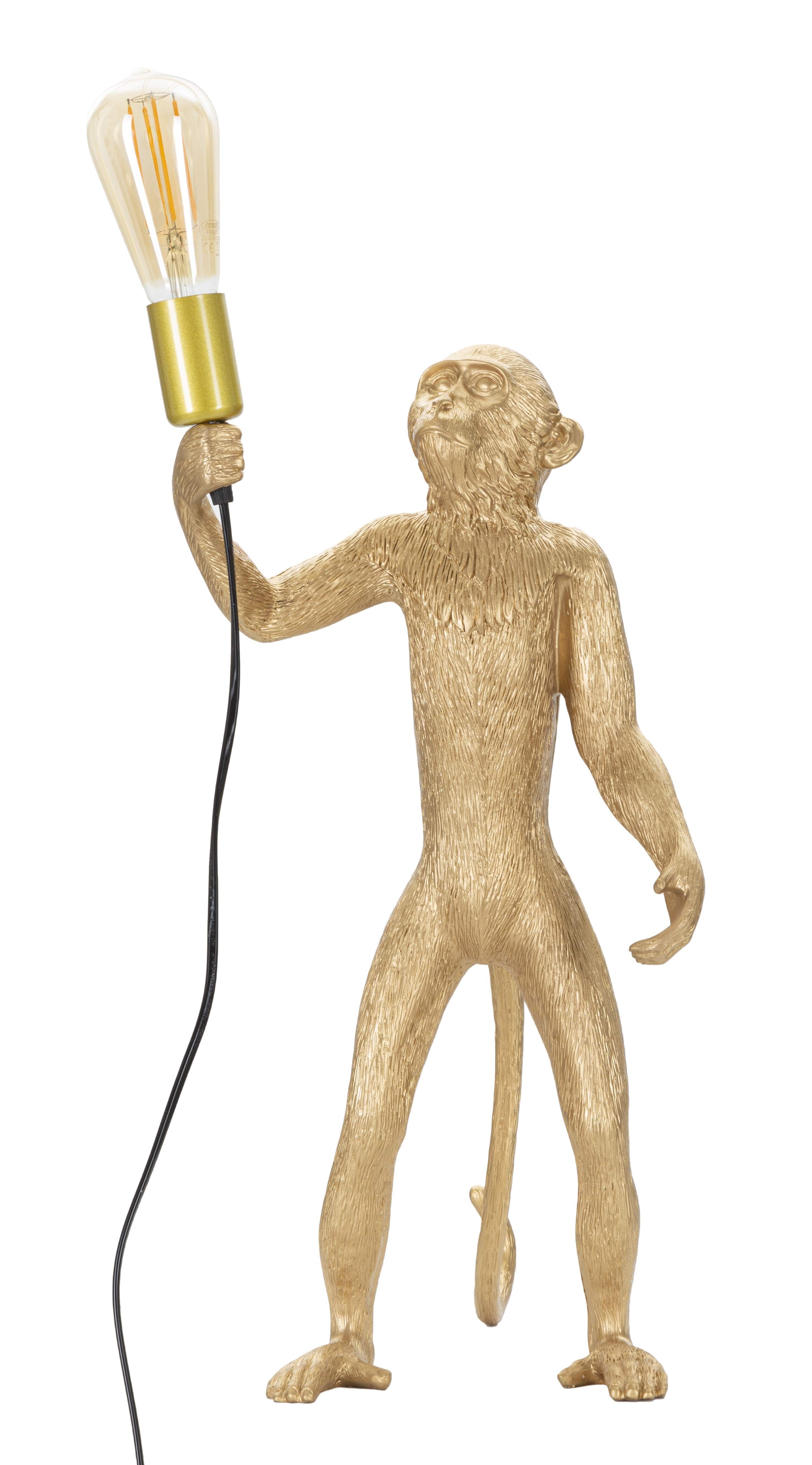 LAMPADA DA TAVOLO MONKEY ORO CM 26X34X55 D171221000G
