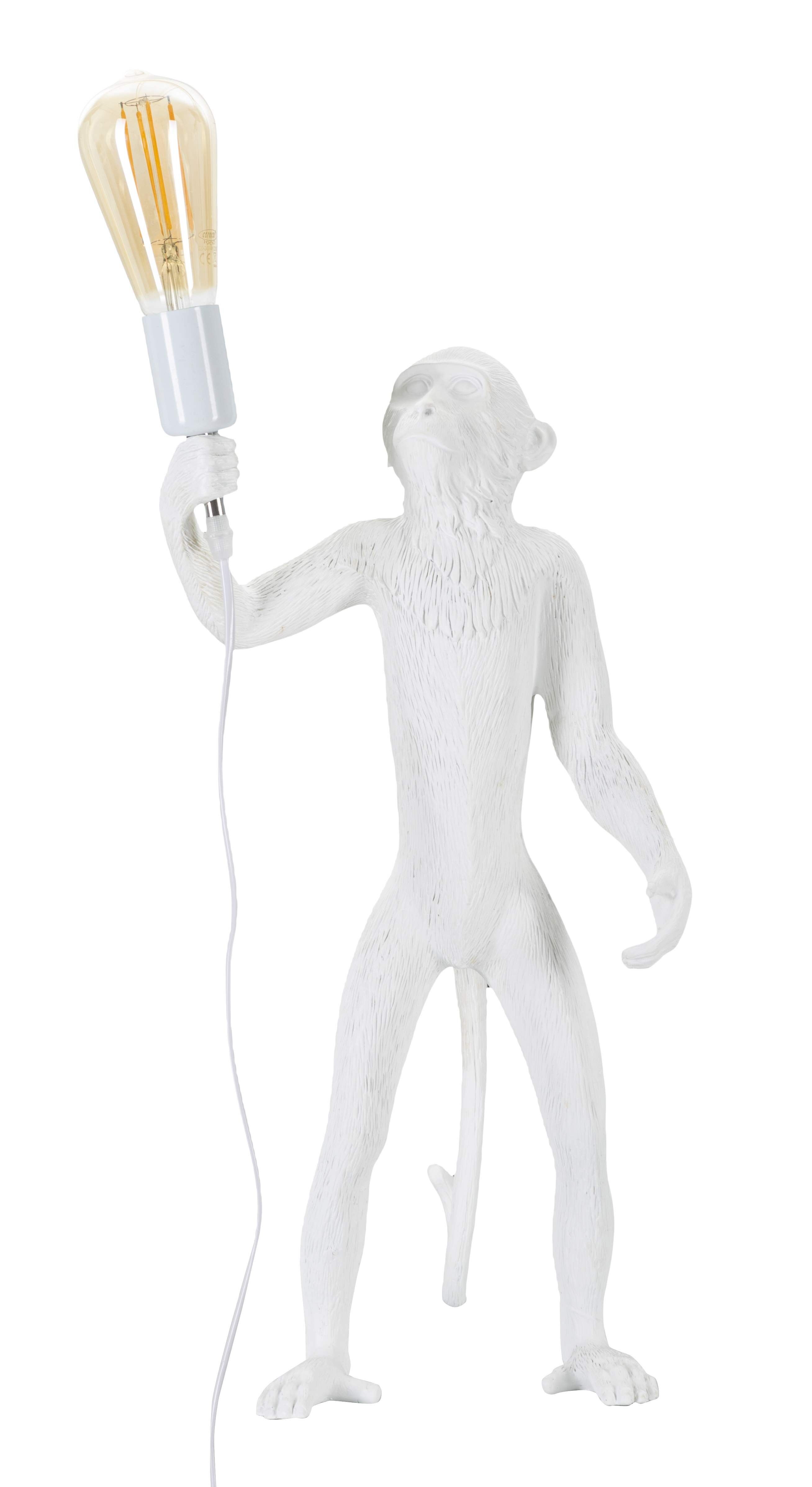 LAMPADA DA TAVOLO MONKEY BIANCO CM 26X34X55 D171221000B
