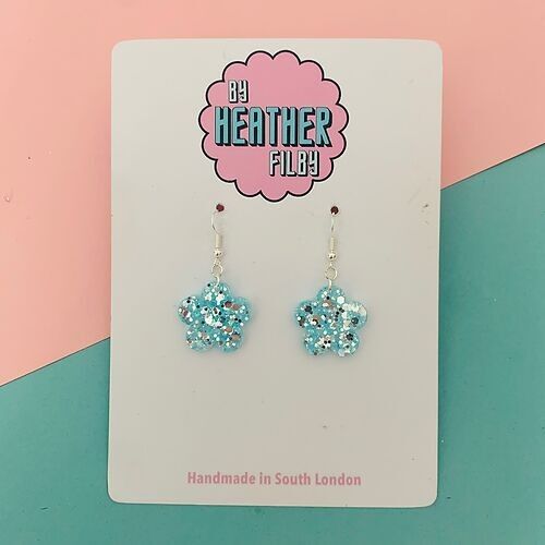 Glitter Mini Flower Earrings