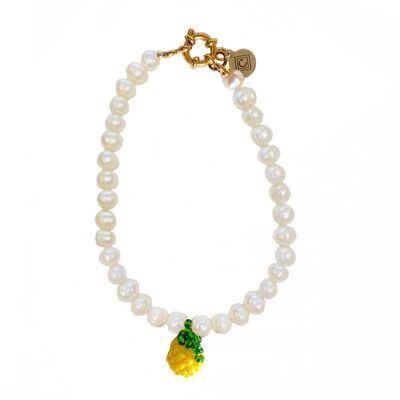 Lemon Zest Pearl Bracelet