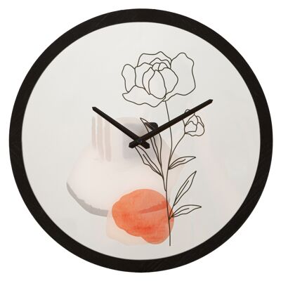 WALL CLOCK FLOWER -A- CM 40X3.5 D064800000A