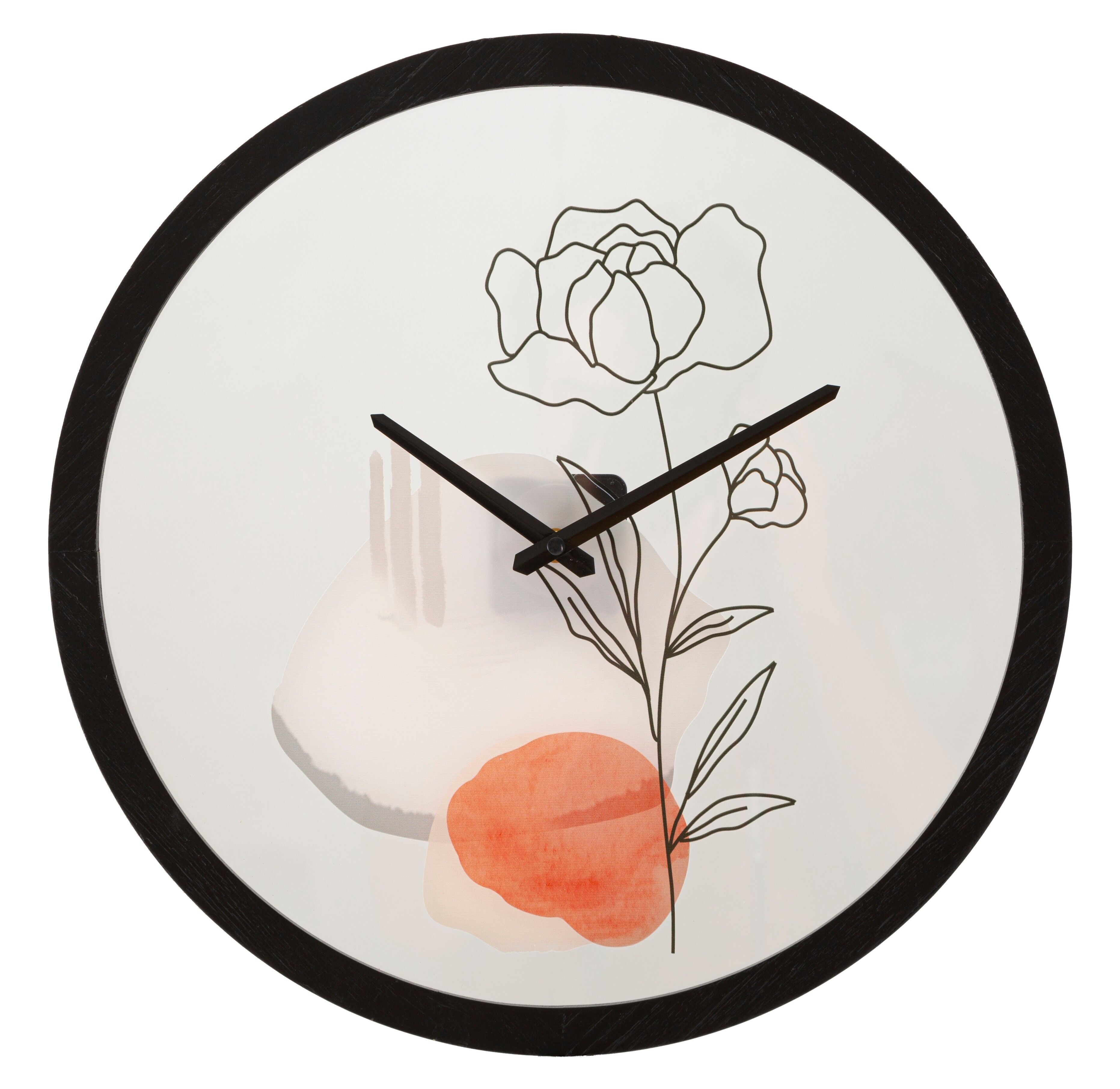 WALL CLOCK FLOWER -A- CM 40X3.5 D064800000A