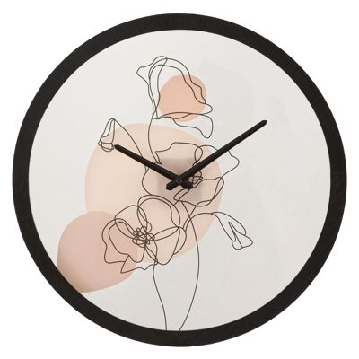 WALL CLOCK FLOWER -B- CM 40X3.5 D064800000B