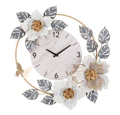 WALL CLOCK FLOWERS CM 64X8X64 D648160000