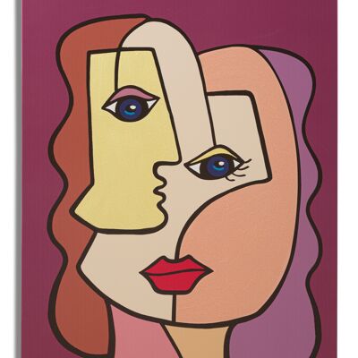 IMPRESSION/PEINTURE MURALE FACE NOUVEAU -B- CM 60X3X90 D032255000B