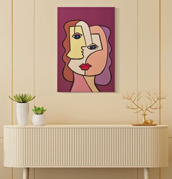 IMPRESSION/PEINTURE MURALE FACE NOUVEAU -B- CM 60X3X90 D032255000B 5