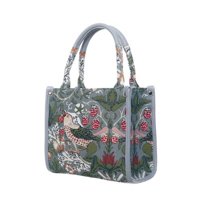 V&A Licensed Strawberry Thief Grey - City Bag Small