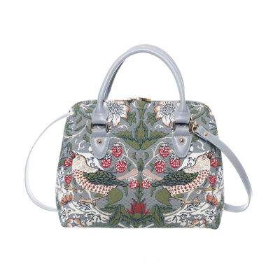 V&A Licensed Strawberry Thief Grey - Convertible Bag