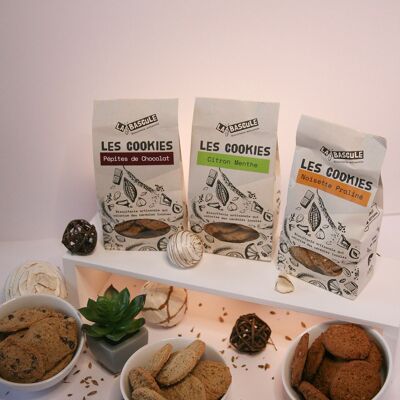 Discovery Assortment Cookies with Sprinkles - Chocolate Chips, Lemon Mint, Hazelnut Praline 140g sachets