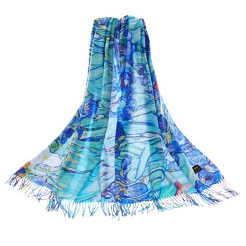 Iris de Van Gogh - Art Pashmina 2