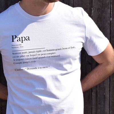 Bedrucktes Herren-T-Shirt – Papa-Definition
