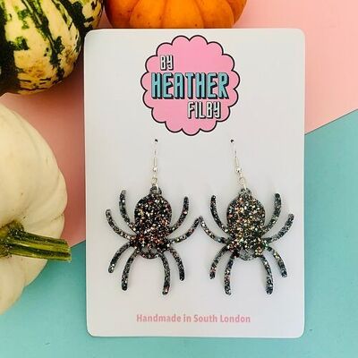 Pendientes de araña espeluznantes