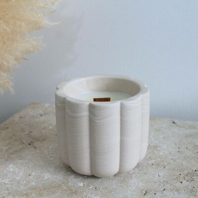 L'Irrésistible scented candle - Beige marble