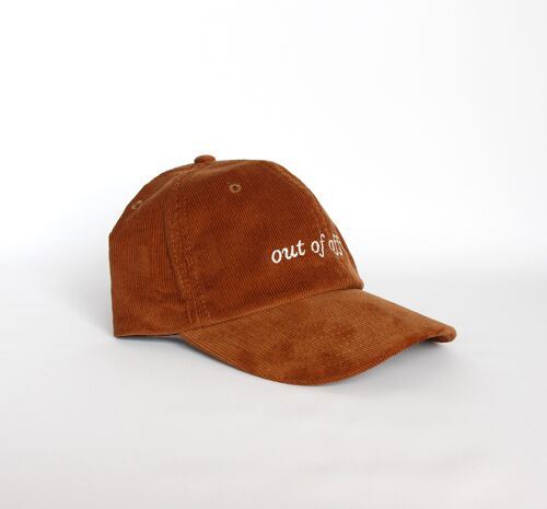 Casquette en velours out of office