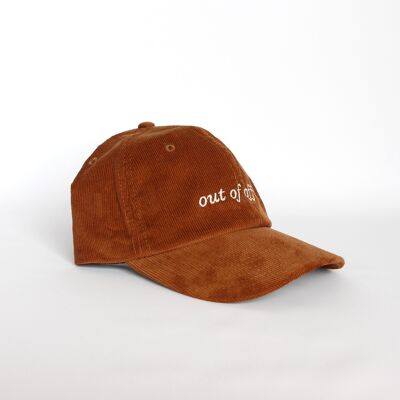 Casquette en velours out of office