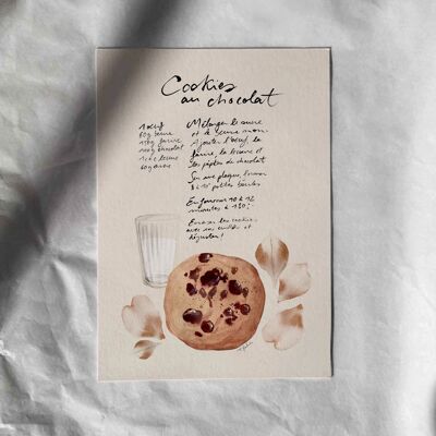 Carte "Recette de cookies"