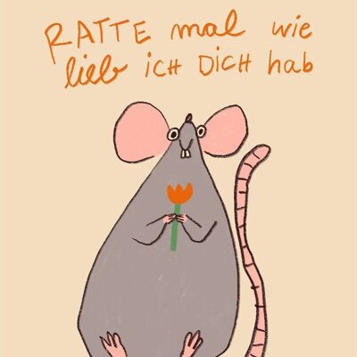 Carte postale - Rat Mal