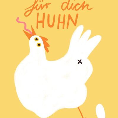 Postkarte - Alles für Dich Huhn