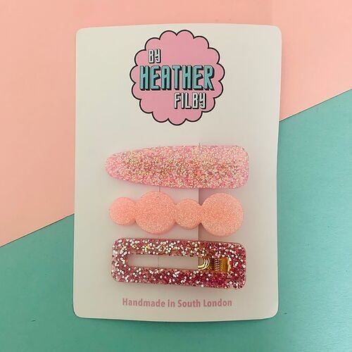 Pink Hair Clips