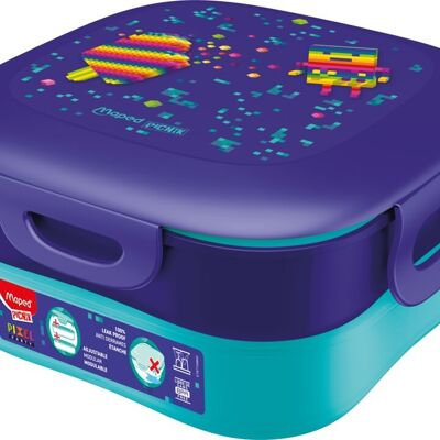 LUNCH BOX 2 COMPARTMENTS 1.4L PIXEL PARTY