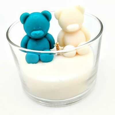 Teddy bear candle