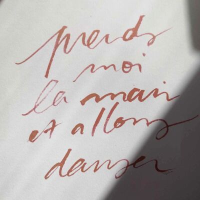 Carte "Prends-moi la main, allons danser"