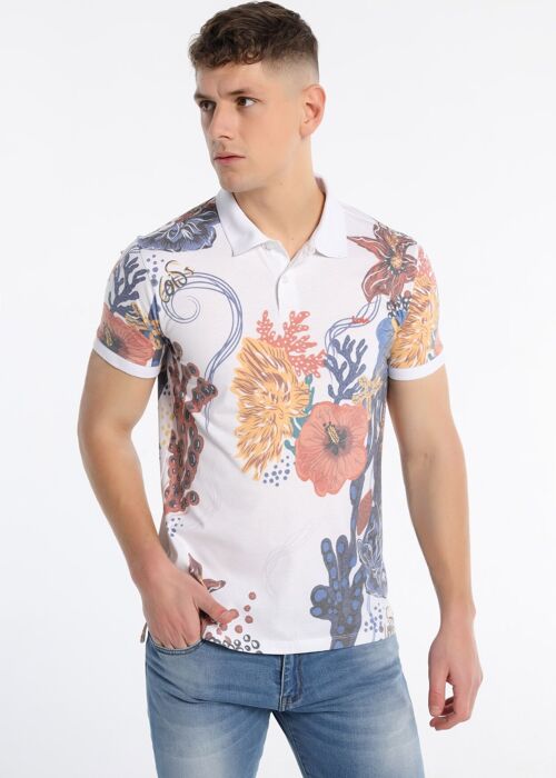 LOIS JEANS - Tropical Short Sleeve Polo Shirt | 123577